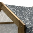 thumbnail image 5 of Modern Pet House, Concept of Arrows Stars Crescent Moon Leaves Silhouettes Pattern Design, Outdoor & Indoor Portable Dog Kennel with Pillow and Cover, 5 Sizes, Blue Grey and Pale Grey, by Ambesonne, 5 of 5