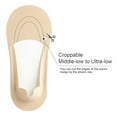 thumbnail image 2 of SnnmBlm No Show Socks Womens Nylon Non Slip Low Cut Liner Footies Thin Silk Socks for Flats Loafers Lightweight Complexion 6 Pairs, 2 of 2