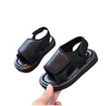 thumbnail image 5 of CYRBOKO Boys Beach Sandals, Non-Slip Open Toes Breathable Hook&Loop Kids Shoes Black Size 9.5 (Little Kids), 5 of 9