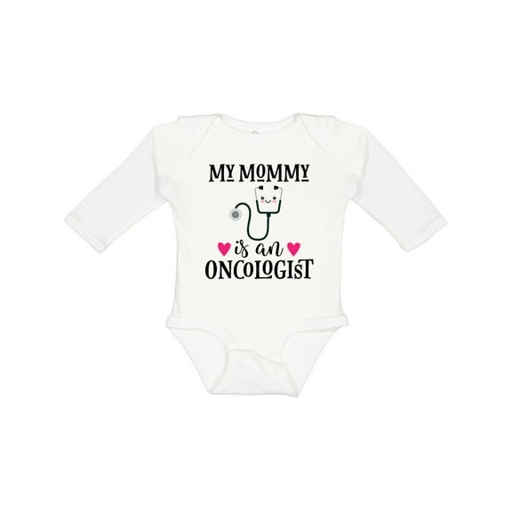 Inktastic Oncologist Mommy Girls Long Sleeve Baby Bodysuit