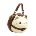 thumbnail image 4 of Lindo bolso de peluche de gato, adorable regalo novedoso, juguete de peluche de gato de dibujos animados, animales de peluche Estilo A, 4 of 9