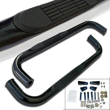 Dodge Ram Traction Bars - Spec-D Tuning 2002-2008 Dodge Ram Regular Cab Side Step Nerf Bars Running Board Black 02 03 04 05 06 07 08 (Left + Right)