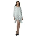 thumbnail image 2 of Moomaya Robes Décontractées Femmes Rayonne Robe Mini à Manches Longues pour Femmes, 2 of 4