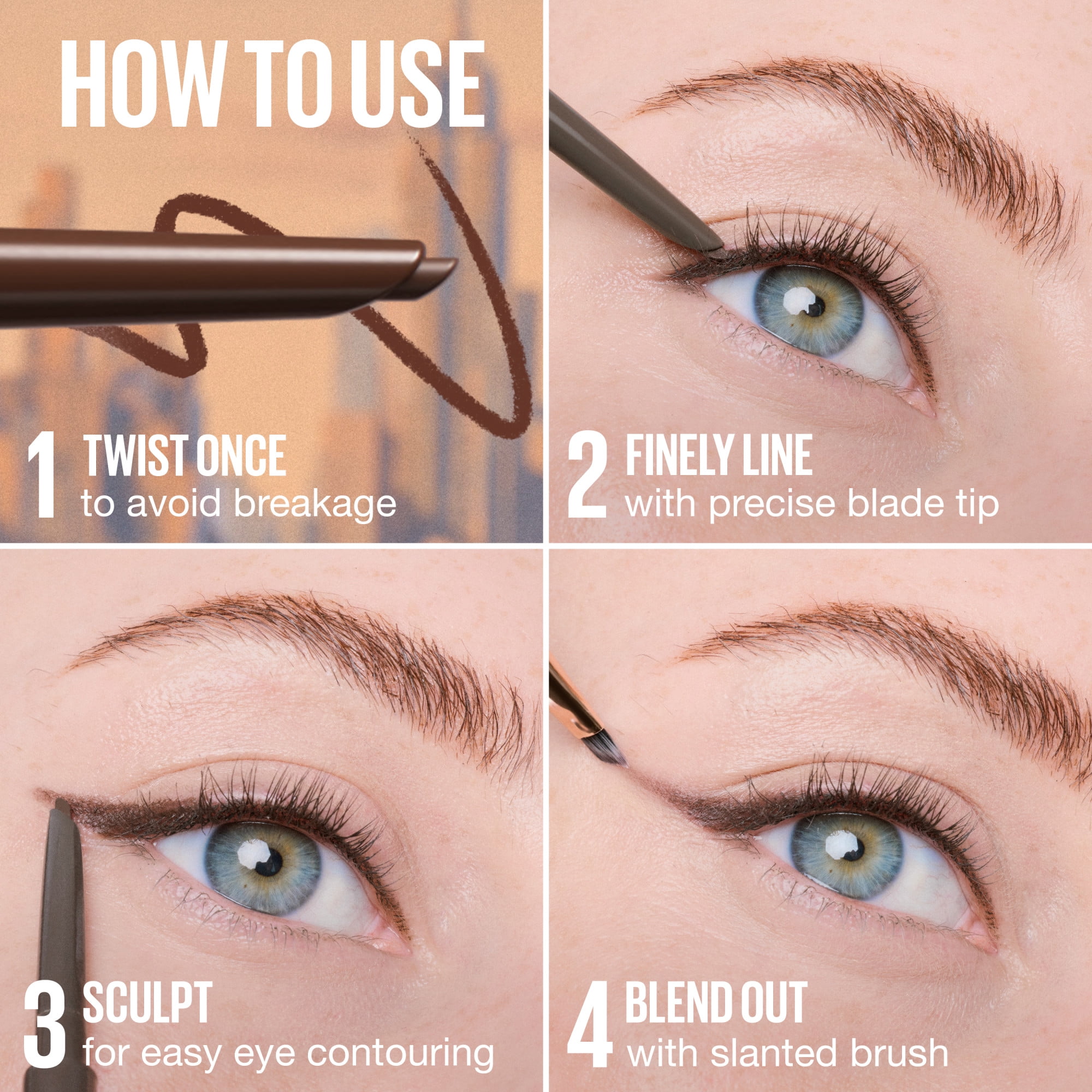 Traceur Pour Les Yeux 2-en-1 Maybelline Sculpting Stix Double Embout 0.7G