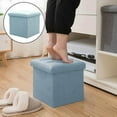 Folding Chair Folding Storage Ottoman Cube Saving Storage Toy Box Foot