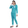 thumbnail image 3 of Inkmeso Womens Nightwear Pajamas Set Sleepwear Long Sleeve Top With Pant, 3 of 7