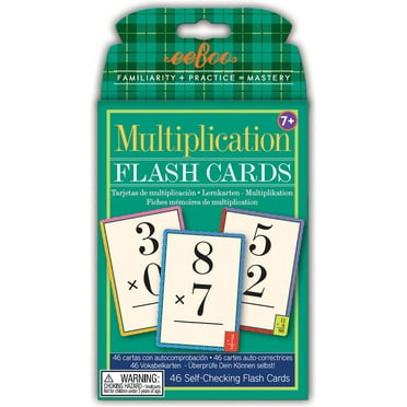 Eeboo Multiplication Flash Cards, Facts 012