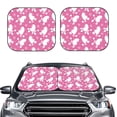 thumbnail image 2 of Goofa Cute Poodle Dog Pattern 2 Piece Car Windshield Sun Shade Foldable | Front Windshield Shade for Sun, Heat and UV Rays | Sunshade for Car Front Window-, 2 of 7