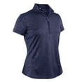 thumbnail image 1 of Monterey Club Women's Art Blossom Emboss Texture Golf Polo Shirt #2460, 1 of 2