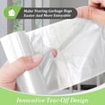 thumbnail image 5 of 1.2 Gallon 210 Counts Strong Trash Bags Garbage Bags, Bathroom Trash Can Bags Waste Basket Liners, Small Plastic Bags for home office kitchen, fit 5 Liter 5L, 1 Gal, Clear, 5 of 8