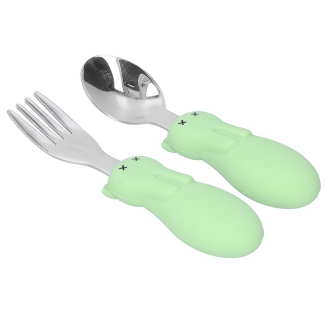 Juego de tenedor y cuchara utensilios de alimentación para niños pequeños resistentes a altas temperaturas resistentes a la suciedad exquisitos y hermosos para alimentar ANGGREK Otros