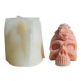 thumbnail image 3 of Rose Skull Head Silicone Mold Candle Soap Making Mould Chocolate Candy Decorating Tool Supply, 3 of 4