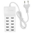 thumbnail image 2 of Cergrey USB Charging Station 10‑Port Wall Power Fast Smart Charger For Multiple Devices EU Plug 100‑240V,Smart USB Charger,Charging Dock, 2 of 8