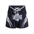 thumbnail image 3 of Moggemol Kids Boys Color Block Letter Printed Boxer Shorts Drawstring Elastic Waistband Boxer Trunk Black 6, 3 of 6