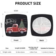 thumbnail image 3 of Set of 6 Removable Chair Seat Covers for Dining Room, Merry Christmas Snow Stretchable Office Kitchen Chair Slipcovers Cushion Protector Xmas Tree Truck Furniture Decor, 16.9x16.9 Inches, 3 of 6