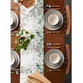 thumbnail image 3 of Table Runner 70 Inches Long for Kitchen Dining, Eucalyptus Leaves Dresser Scarf Farmhouse, Dining Table Decorations for Wedding/Parties, Spring Botanical Pastoral Watercolor 13 x 70 In, 3 of 9
