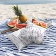 thumbnail image 6 of 2 Pack Outdoor Waterproof Throw Pillow Covers,Spring Watercolor Lavender Flower Decorative Square Patio Pillowcases for Chair Couch Sofa 16x16in, 6 of 9