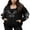 Black, variant on Wangscanis Unisex Vintage Hoodies Punk Spider Web Print Zipped Hooded Sweatshirts Grunge Long Sleeve Loose Coat for Autumn