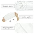 thumbnail image 3 of DODAMOUR Stretch Turban Hats for Women, Beanie Headscarf Elastic Hats, Fashion Flower Knot Pre Tied Head Cap for Keep Hair Style Cap, Sleep Hat (White), 3 of 6