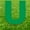 Green, variant on 20 x 15 in. Letter U Yard Sign, Blue