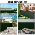 thumbnail image 5 of Goasis Lawn Privacy Fence Screen 3 x 50 ft Shade Cover for Wall Garden Outdoor Back Yard, Dark Green, 5 of 7