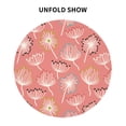 thumbnail image 4 of XMXT Waterproof Table Cloth, Pink Dandelion Print Polyester Round Tablecloth for Dining Room Party Decor Tablecloths, 60 inches, 4 of 8