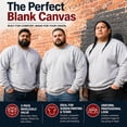 thumbnail image 6 of SOCKS'NBULK 3 Pack Mens Big and Tall - Adult Crewneck Fleece Lined Pullover Sweatshirts Bulk, Wholesale Multipack for Plus Size Men (2X-Large), 6 of 6