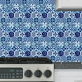 thumbnail image 4 of Simplify Peel & Stick Epoxide Wall Tile 4 Pack in Moroccan Blue, 4 of 5