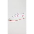 thumbnail image 2 of Superga Women's 2750 Barbie Terry Lace-Up Sneakers, White/Pink, 8.5 Medium US, 2 of 5