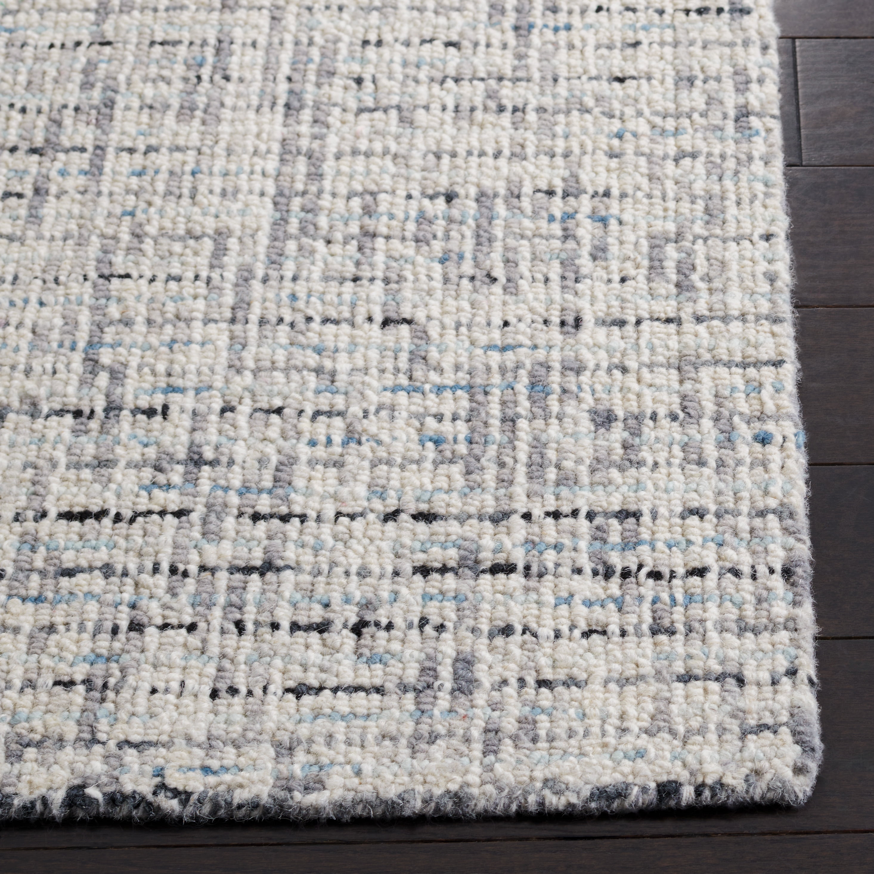 Safavieh Abstract Delia Distressed Wool Area Rug, Gray/Ivory, 11' x 15'
