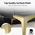 thumbnail image 2 of 7 Inch Metal Furniture Legs, Set Of 4 Modern Iron Diamond Triangle Furniture Feet., 2 of 5