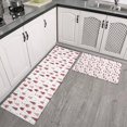 thumbnail image 2 of Pink Christmas Tree Pattern Kitchen Rugs Sets Of 2,Anti Fatigue Kitchen Mat Rugs Non Slip Washable,Decorative Kitchen Floor Mats for Kitchen,Sink,Laundry,17"x30"+17"x47", 2 of 7
