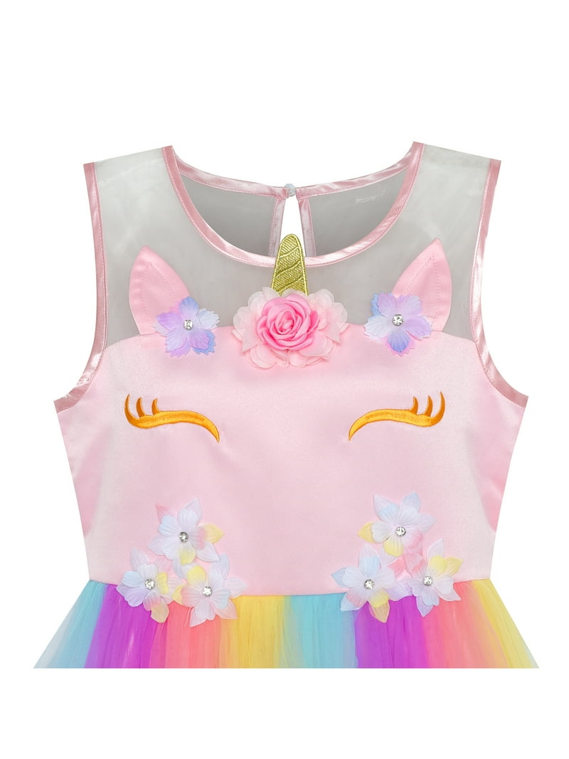 slim fit dress slacks Girls Dress Unicorn Rainbow Summer Sundress  Sunny Fashion