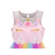 thumbnail image 4 of Vestido de Niña de Flores Unicorn Arcoíris Concurso Princesa Fiesta 4 Años, 4 of 7