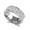 White Gold-Plated B, variant on Cluster Meteor Cubic Zirconia 925 Sterling Silver Ring for Women and Men US Size 12