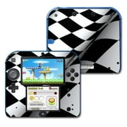 Mightyskins Protective Vinyl Skin Decal Cover for <mark>Nintendo</mark> 2DS wrap sticker skins Checkered Flag