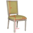 thumbnail image 6 of SAFAVIEH Buchanan 19''H Linen Rect Side Chair Spring Green / Rustic Grey, 6 of 7