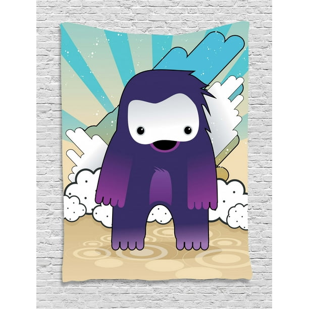 Anime Tapestry, Japanese Manga Character Fantastic Monster on an Abstract Retro Style Background, Wall Hanging for Bedroom Living Room Dorm Decor, 40W X 60L Inches, Multicolor, by Ambesonne Anime Tapestry, Japanese Manga Character Fantastic Monster on an Abstract Retro Style Background, Wall Hanging for Bedroom Living Room Dorm Decor, 40W X 60L Inches, Multicolor, by Ambesonne