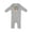 AC-Heather Grey, variant on Monkey First Birthday Baby Romper Coveralls