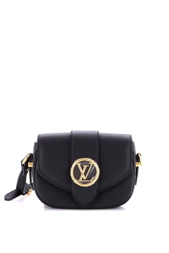 Pre-Owned LV Pont 9 Soft Bag Leather PM By Rebag