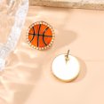 thumbnail image 6 of JINCBY Clearance,Creative Basketball Metal Earrings, Fashionable, Atmospheric, Female Earrings, A Gift For Women Gift for Women, 6 of 7