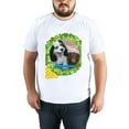 thumbnail image 5 of Basic top Tees For Women Loose Boyfriend ShirtsDog And Flower Casual Blouse round neck, 5 of 5