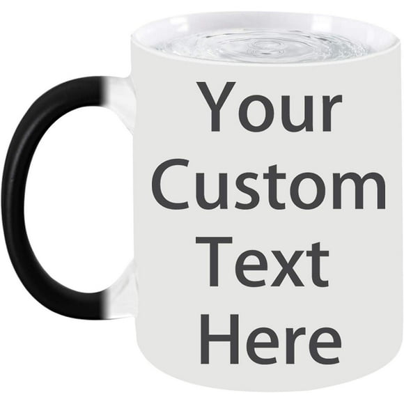 Personalized Custom Coffee Tea Mug Custom Your Own Text/image/name 11oz Ceramic Mug, Heat Sensitive Color Changing Magic Mug Customized Travel Mugs Fo