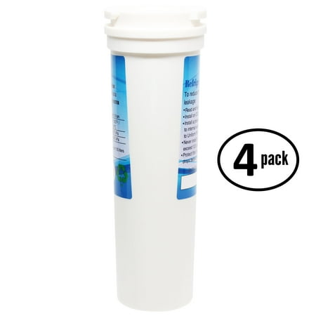 

4-Pack Replacement for Fisher & Paykel RF610ADW4 Refrigerator Water Filter - Compatible with Fisher & Paykel 836848 Fridge Water Filter Cartridge - Denali Pure Brand