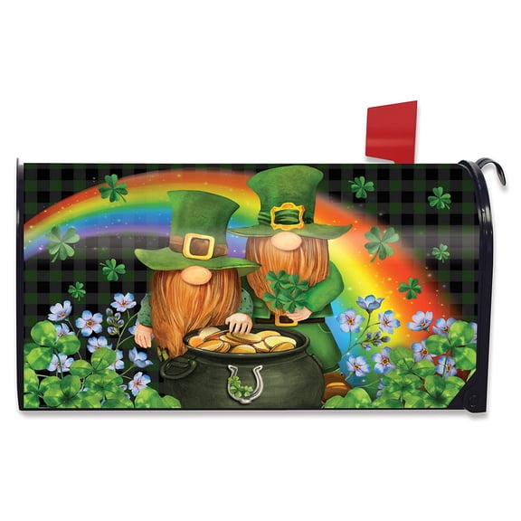 Briarwood Lane Irish Gnomes St. Patrick's Day Mailbox Cover