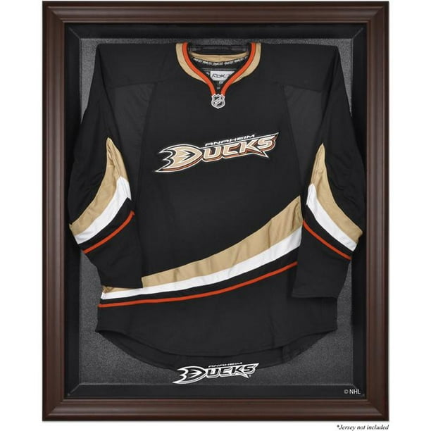 Mounted Memories NHL Jersey Display Case Anaheim Ducks Brown