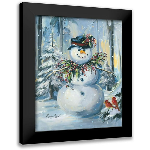 Comish, Susan 12x14 Black Modern Framed Museum Art Print Titled - Berry Christmas