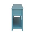 thumbnail image 4 of Gzxs Vintage Console Table with 2 Drawers and Open Shelf, Accent Sofa Table for Living Room Hallway Foyer, 44"L x 16"W x 32"H, Teal, 4 of 7