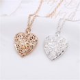 thumbnail image 2 of Collier Pendentif en Forme de Cœur Creux, Médaillon Ouvrable, Colliers pour Femmes, Bijou, Cadeau, 2 of 6