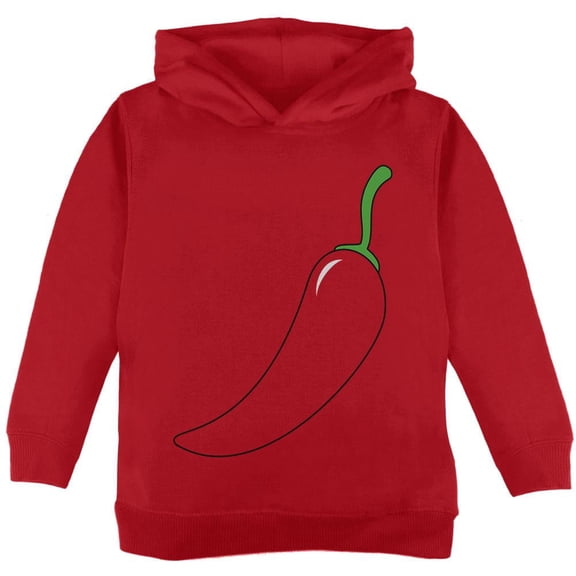 Halloween Chili Pepper Costume Toddler Hoodie Red 2T